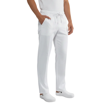 Pantaloni da Lavoro Bianchi Regular-Fit UNISEX, Cotone Misto Made in Italy – COD: 7807