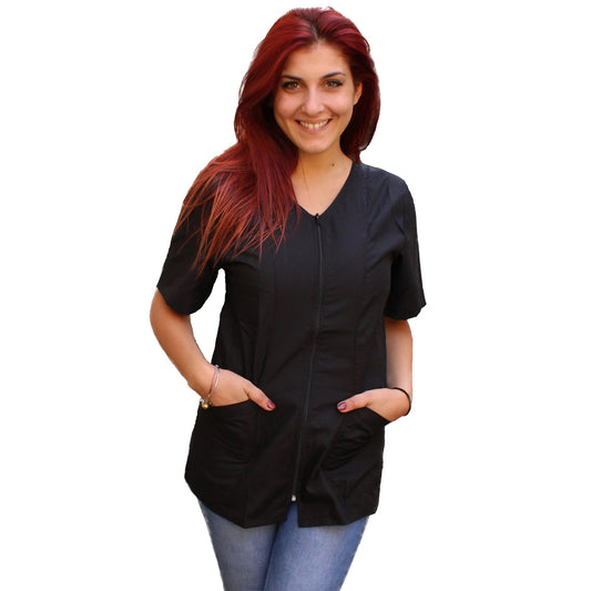 Casacca zip nero MM cod: 6930
