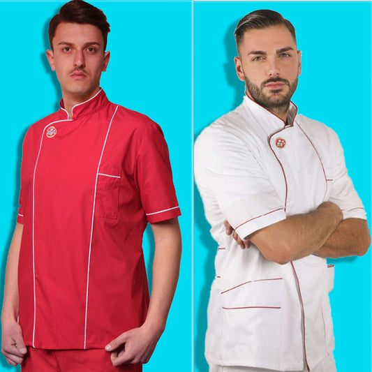 Giacca pizzaiolo 100% cotone made in italy cod:2301