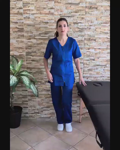 Divisa da lavoro,infermiera,oss, donna con zip cod: 1505