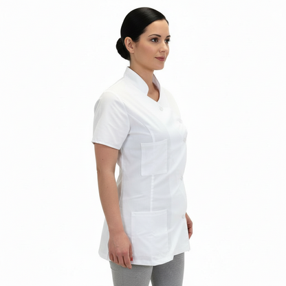 Casacca da lavoro,camice slim bianco "mod londinese" COD: 7050