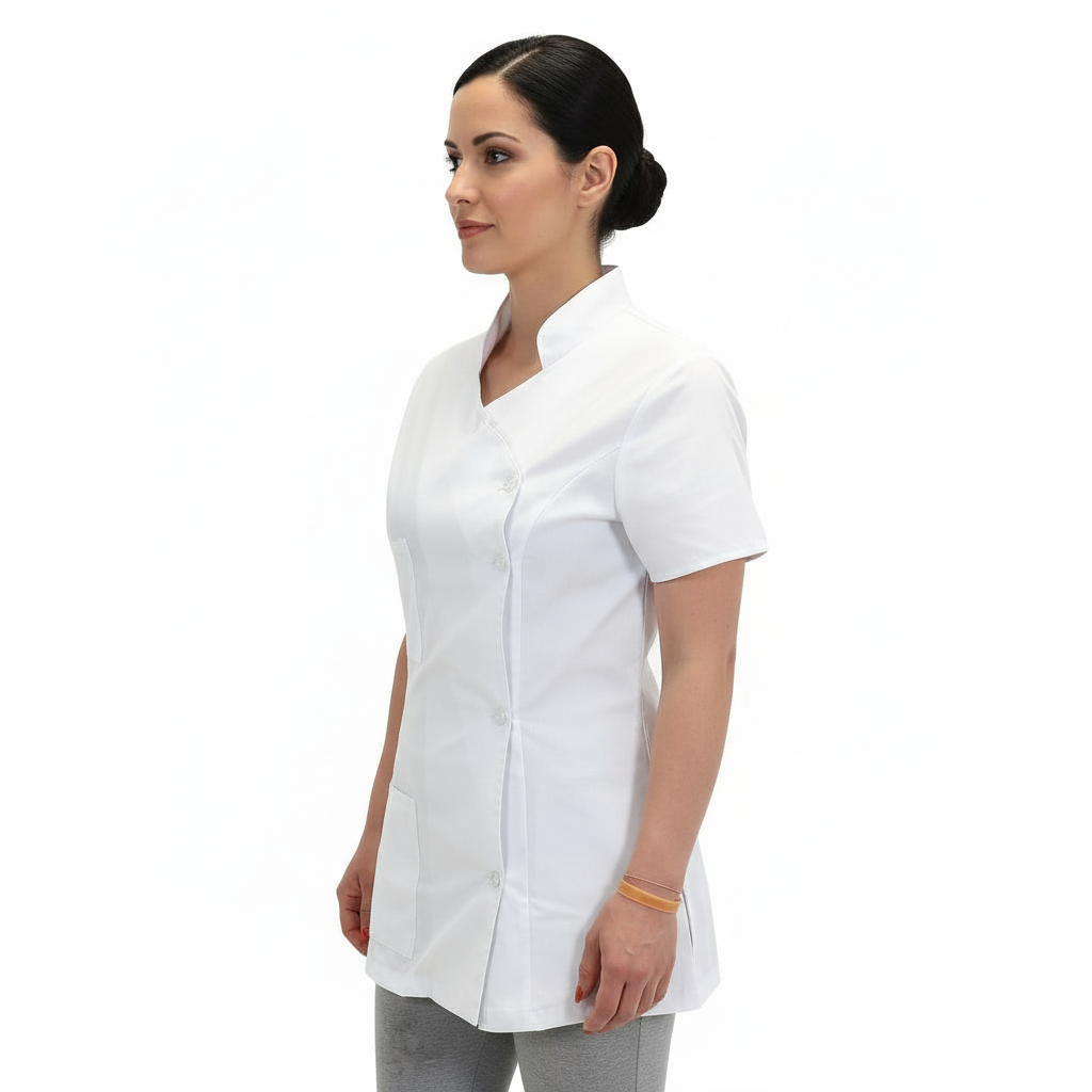Casacca da lavoro,camice slim bianco "mod londinese" COD: 7050