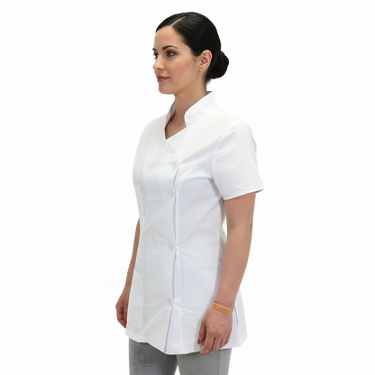 Casacca da lavoro,camice slim bianco "mod londinese" COD: 7050