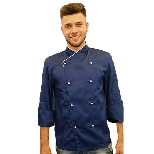 Giacca chef " slim" blue cod: 7791
