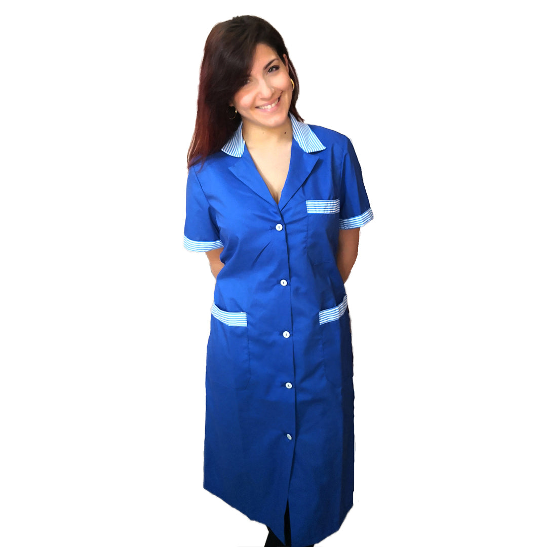Camice da lavoro donna "blu royal"  Cod: 3004