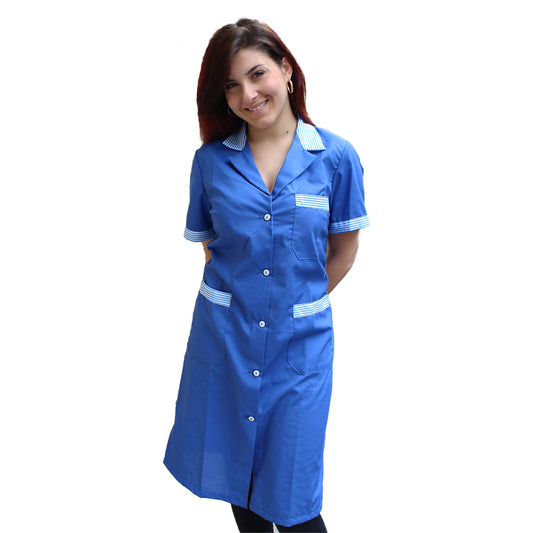 Camice da lavoro donna "blu royal"  Cod: 3004